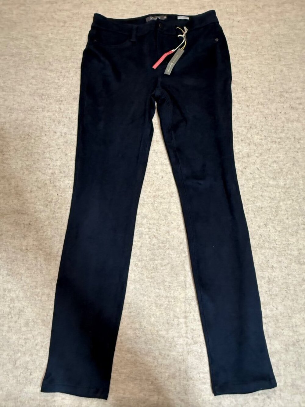 Level 99 Mid Rise Janice Ultra Skinny 5-Pocket Navy Blue Jeans 30" Waist Med NWT - Picture 1 of 12